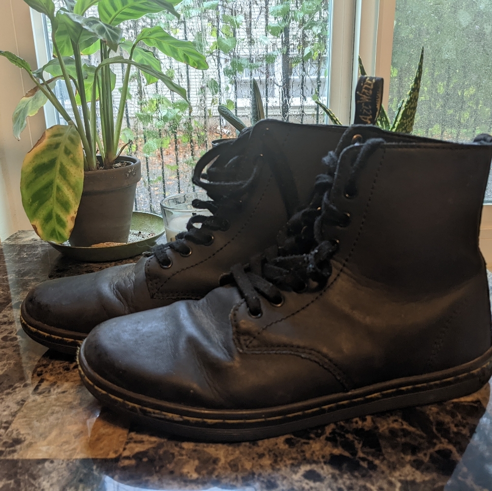 Dr Martens Black Leather Size 10